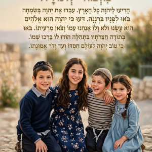 תמונה בעיצוב אישי - מזמור לתודה