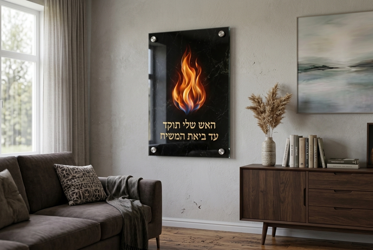 תמונת זכוכית האש שלי עיצוב צבעוני המחשה בחלל