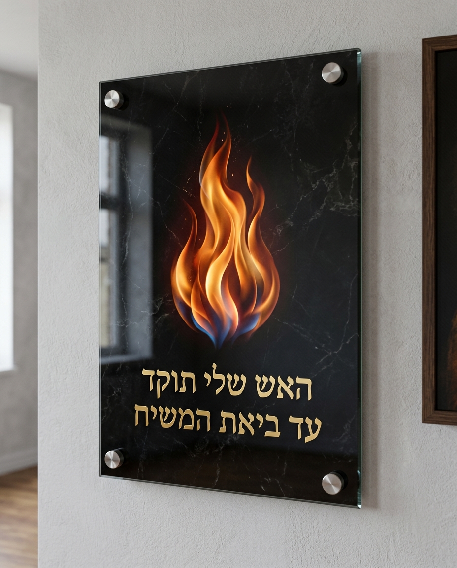 תמונת זכוכית האש שלי עיצוב צבעוני