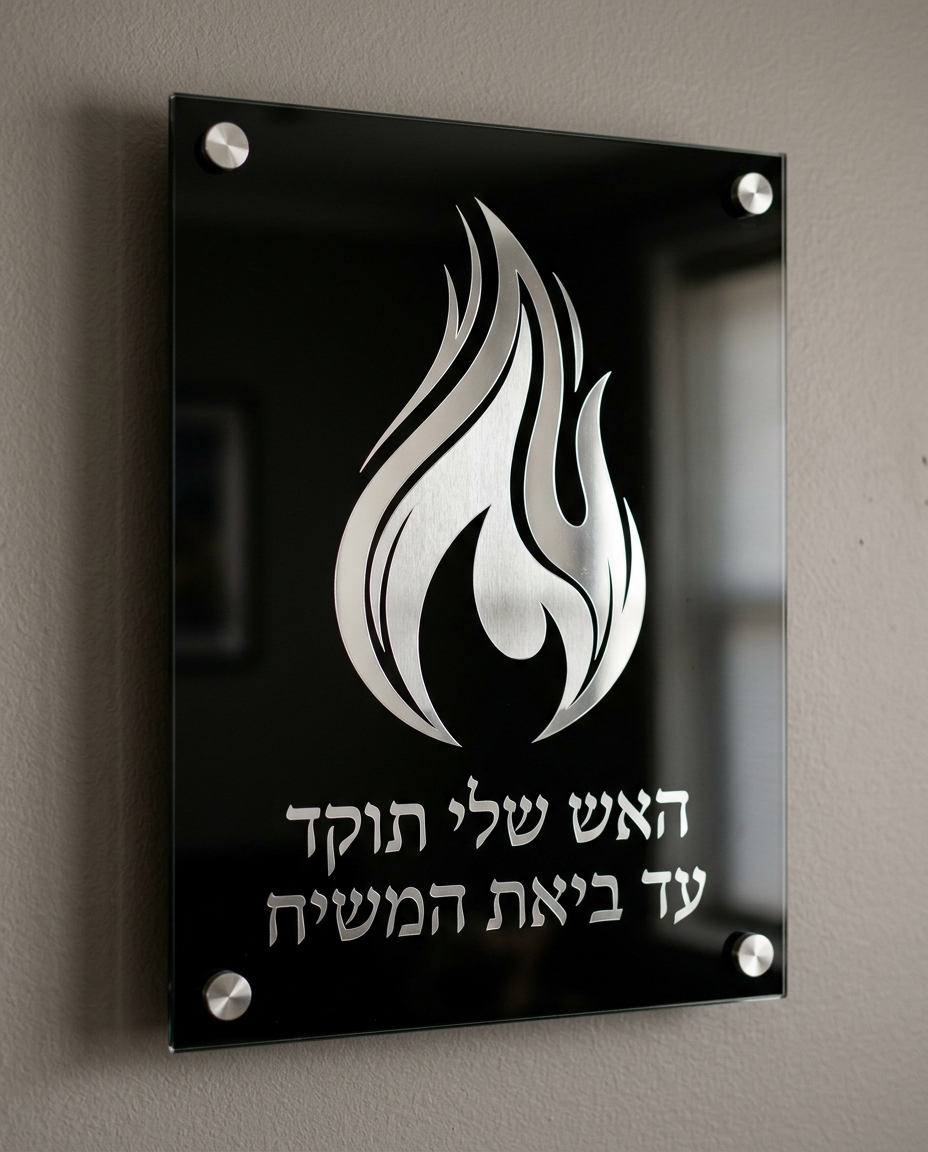 תמונת זכוכית האש שלי עיצוב כסוף